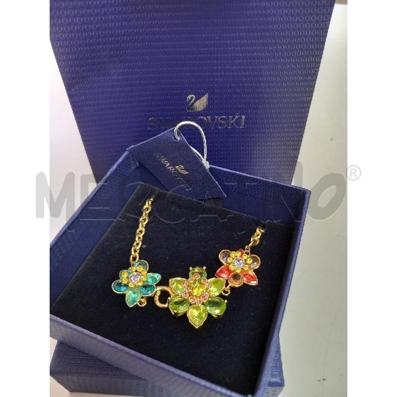 BRACCIALE  IDYLLIA FIORE MULTICOLORE SWAROVSKI | Mercatino dell'Usato Roma porta di roma 1
