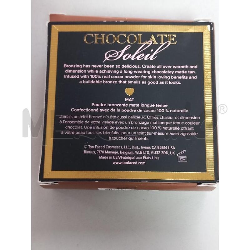 BRONZER TOO FACED CHOCOLATE SOLEIL | Mercatino dell'Usato Roma porta di roma 3