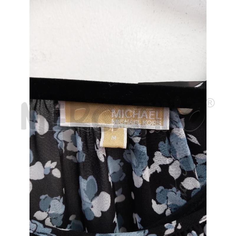 CAFTANO D MICHAEL KORS NERO FANTASIA FLOREALE CELESTE | Mercatino dell'Usato Roma porta di roma 2