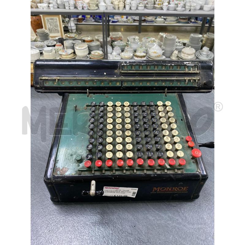 CALCOLATRICE MECCANICA MONROE USA MODEL K | Mercatino dell'Usato Roma porta di roma 1