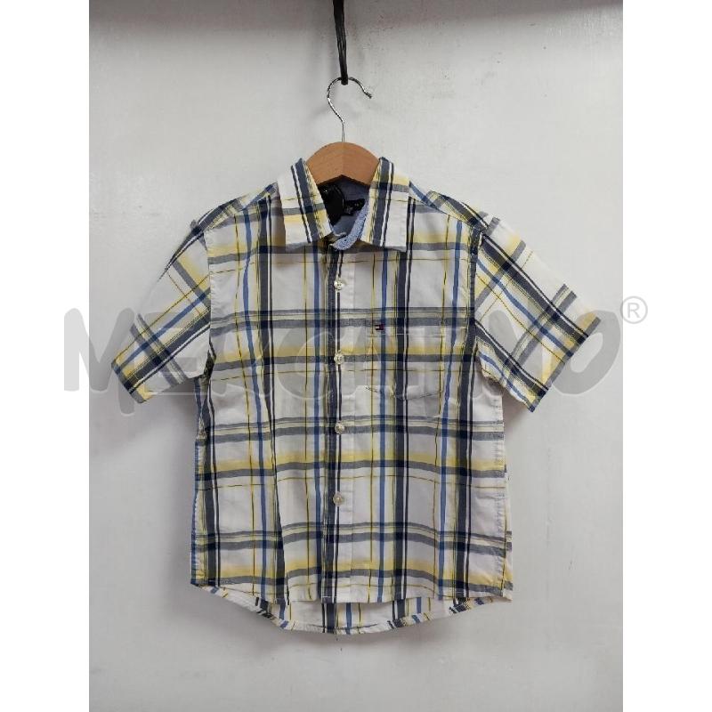 CAMICIA BAMBINO TOMMY HILFIGER TARTAN BLU GIAL | Mercatino dell'Usato Roma porta di roma 1
