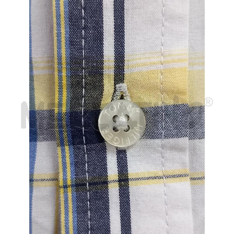 CAMICIA BAMBINO TOMMY HILFIGER TARTAN BLU GIAL | Mercatino dell'Usato Roma porta di roma 3