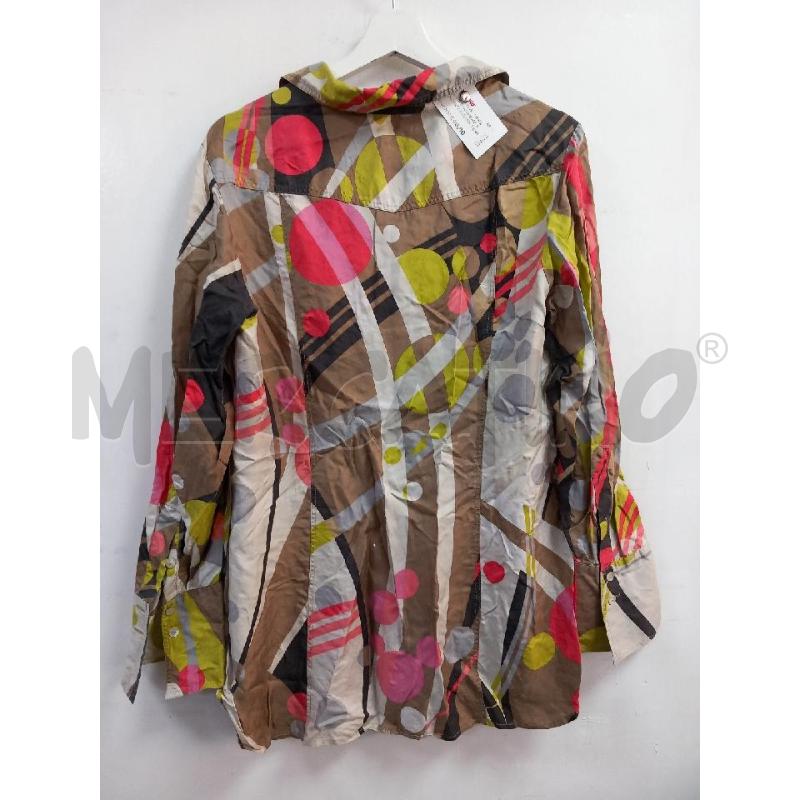 CAMICIA DONNA BIANCA COLORATA FANTASIA | Mercatino dell'Usato Roma porta di roma 2