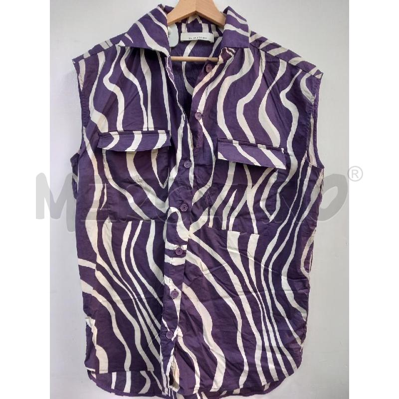 CAMICIA DONNA LIVIANA CONTI VIOLA FANTASIA  | Mercatino dell'Usato Roma porta di roma 1