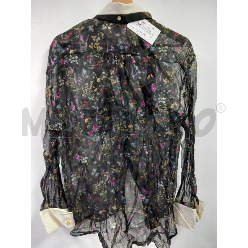 CAMICIA DONNA MAE MARA NERA FLOREALE TRASP | Mercatino dell'Usato Roma porta di roma 2