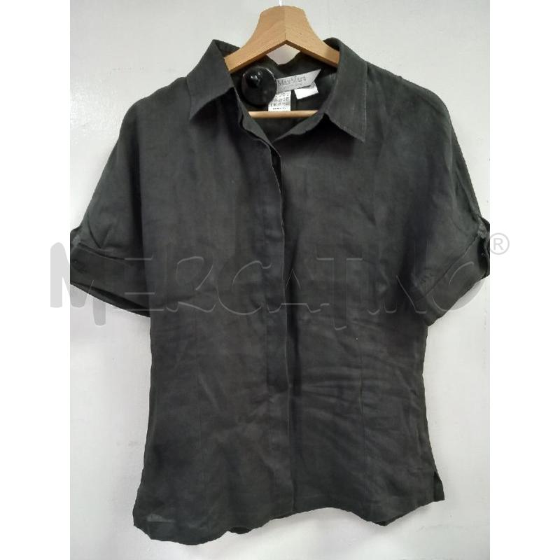 CAMICIA DONNA MAXMARA LINO NERA | Mercatino dell'Usato Roma porta di roma 1