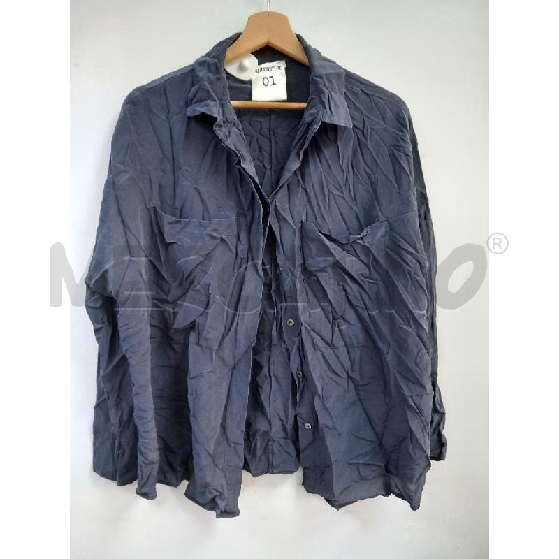 CAMICIA DONNA SEMICOUTURE BLU SETA | Mercatino dell'Usato Roma porta di roma 1