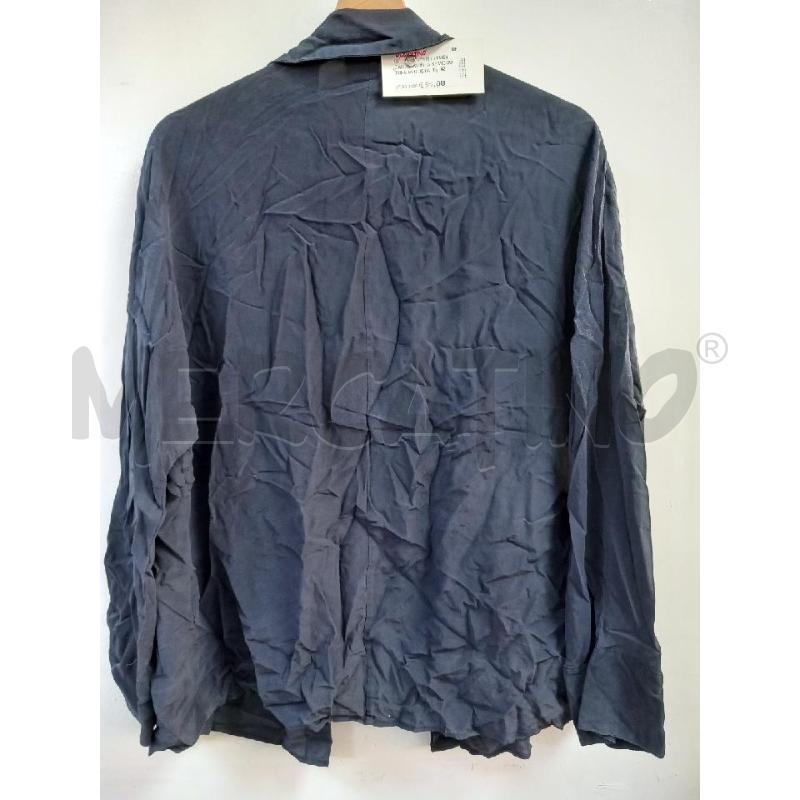 CAMICIA DONNA SEMICOUTURE BLU SETA | Mercatino dell'Usato Roma porta di roma 2