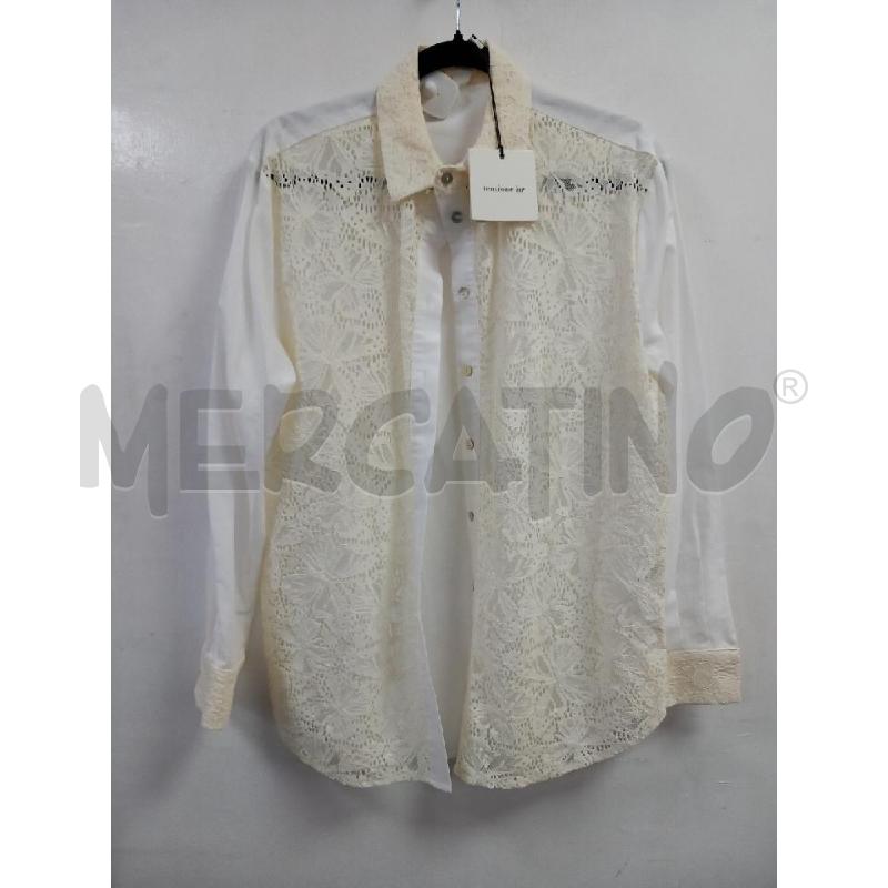 CAMICIA DONNA TENSIONE IN BIANCA PIZZO | Mercatino dell'Usato Roma porta di roma 1