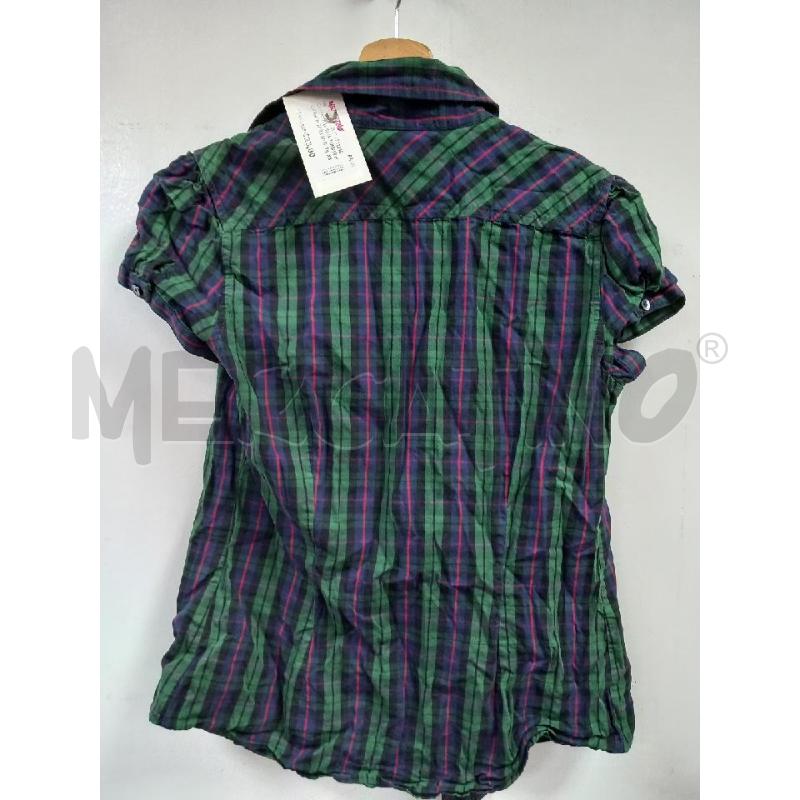 CAMICIA DONNA TOMMY HILFIGER TARTAN BLU VE | Mercatino dell'Usato Roma porta di roma 2