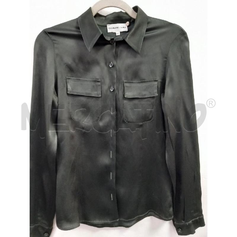 CAMICIA D GERMAN ZAMA VERDE SCURO/NERO | Mercatino dell'Usato Roma porta di roma 1