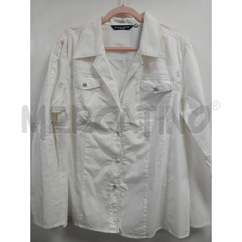 CAMICIA D MARINA SPORT BIANCO MARINA RINALDI | Mercatino dell'Usato Roma porta di roma 1