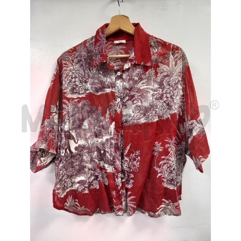 CAMICIA D OLTRE ROSSO FANTASIA  | Mercatino dell'Usato Roma porta di roma 1