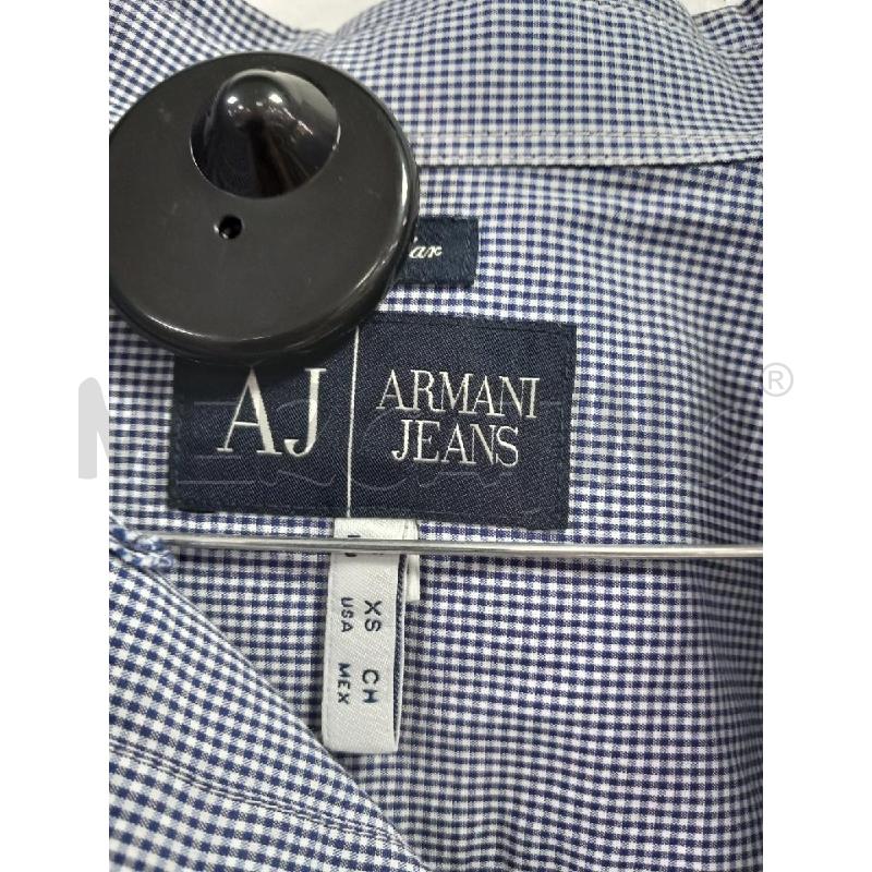CAMICIA UOMO ARMANI JEANS TARTAN BLU | Mercatino dell'Usato Roma porta di roma 2