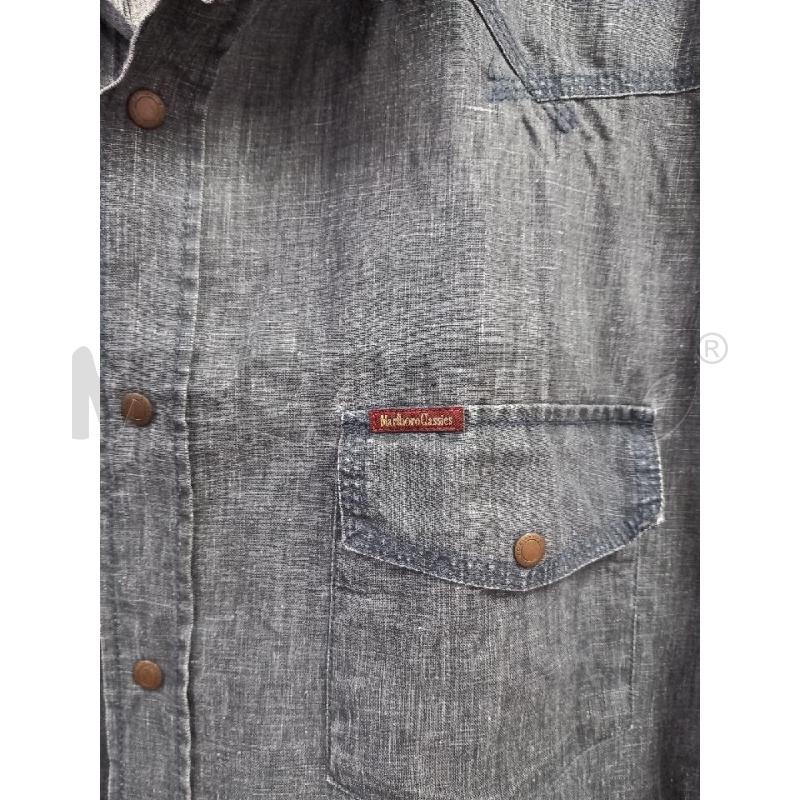 CAMICIA UOMO MARLBORO LINO DENIM | Mercatino dell'Usato Roma porta di roma 2