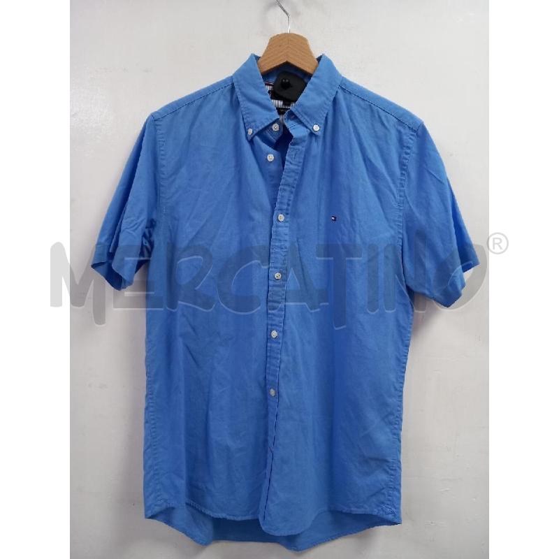 CAMICIA UOMO TOMMY HILFIGER CELESTE M CORTE | Mercatino dell'Usato Roma porta di roma 1