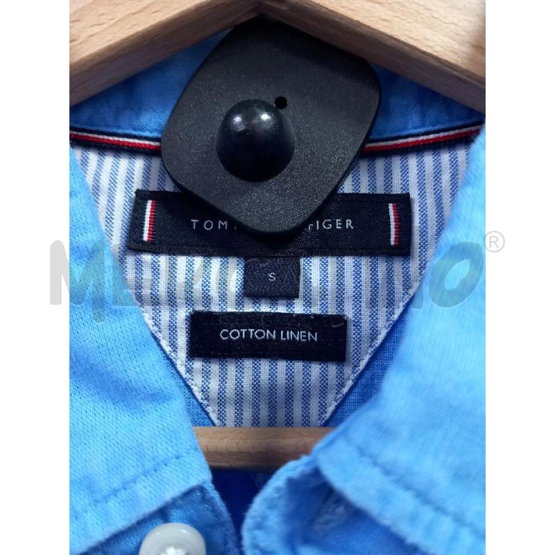 CAMICIA UOMO TOMMY HILFIGER CELESTE M CORTE | Mercatino dell'Usato Roma porta di roma 2