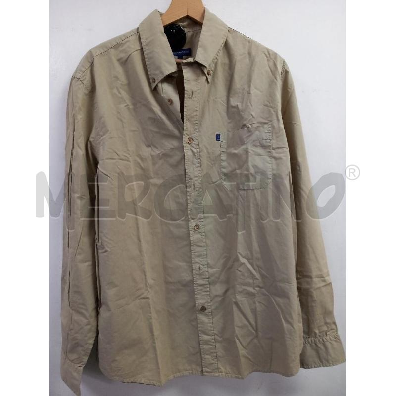 CAMICIA UOMO TRUSSARDI JEANS BEIGE | Mercatino dell'Usato Roma porta di roma 1
