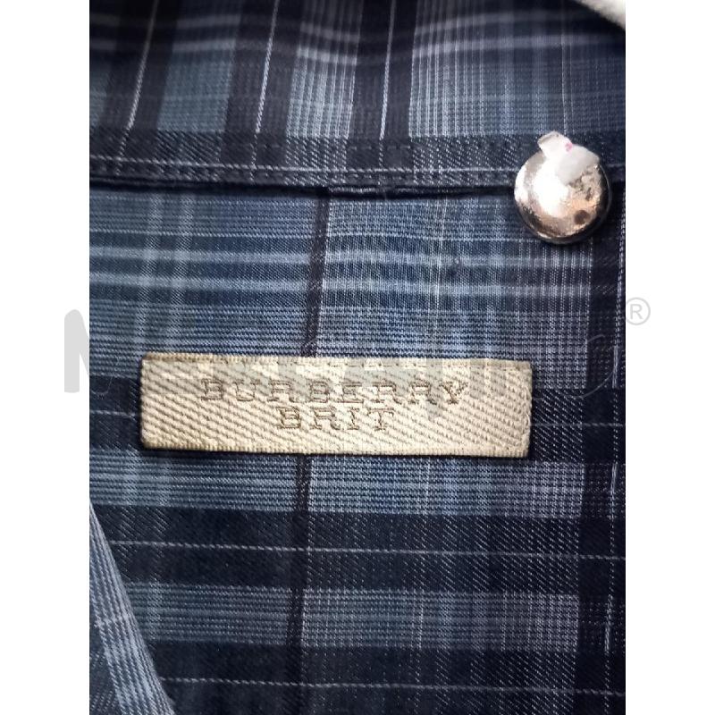 CAMICIA U BURBERRY BRIT BLU/GRIGIO TARTAN | Mercatino dell'Usato Roma porta di roma 2