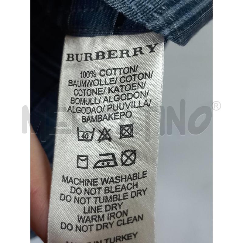 CAMICIA U BURBERRY BRIT BLU/GRIGIO TARTAN | Mercatino dell'Usato Roma porta di roma 4