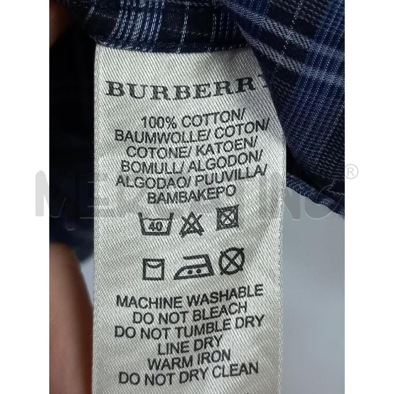 CAMICIA U BURBERRY BRIT BLU/VIOLA TARTAN | Mercatino dell'Usato Roma porta di roma 4
