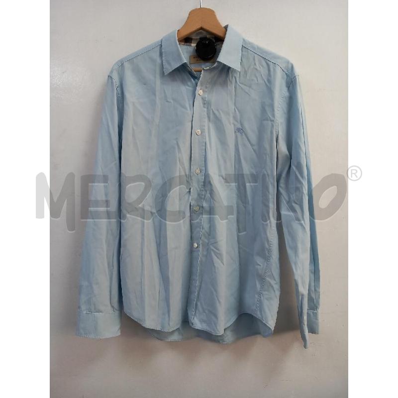 CAMICIA U BURBERRY CELESTE | Mercatino dell'Usato Roma porta di roma 1