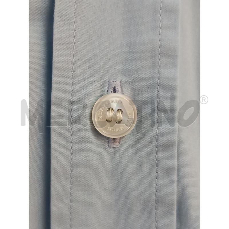 CAMICIA U BURBERRY CELESTE | Mercatino dell'Usato Roma porta di roma 3