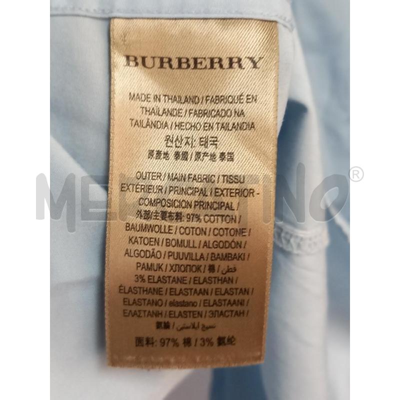 CAMICIA U BURBERRY CELESTE | Mercatino dell'Usato Roma porta di roma 5