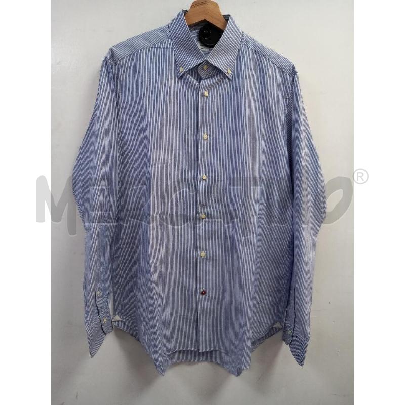CAMICIA U CARREL BLU RIGHE BIANCO | Mercatino dell'Usato Roma porta di roma 1