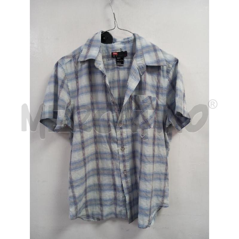 CAMICIA U DIESEL CELESTE TARTAN | Mercatino dell'Usato Roma porta di roma 1