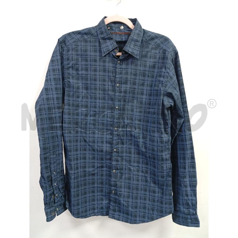 CAMICIA U EMPRESA BLU TARTAN  | Mercatino dell'Usato Roma porta di roma 1