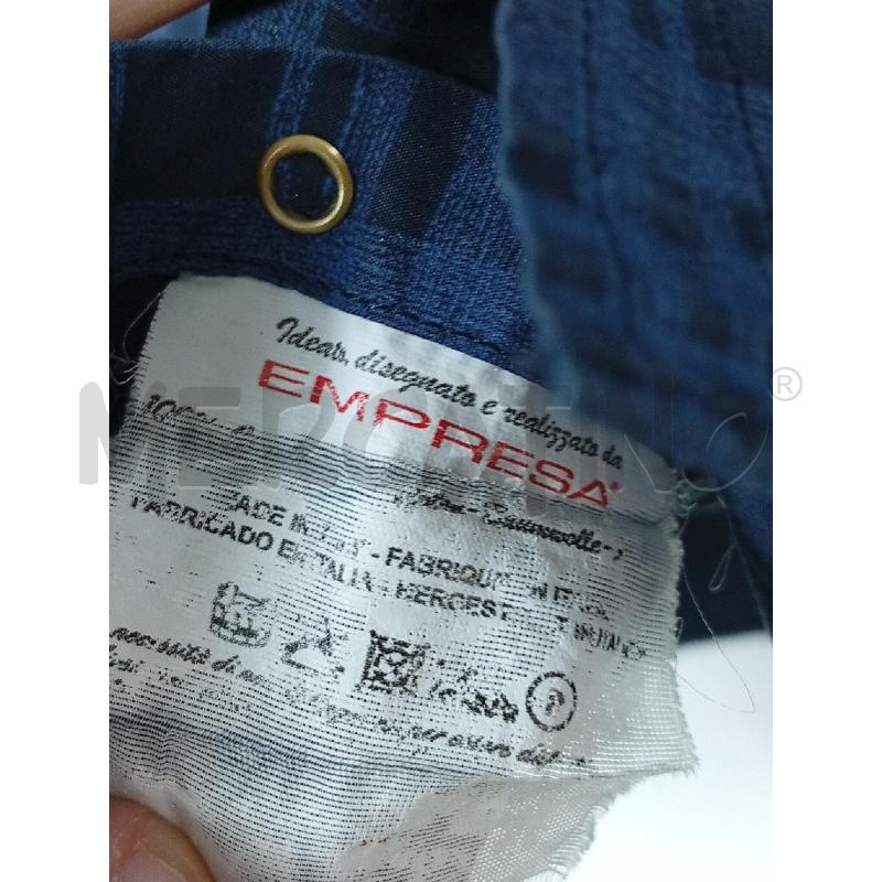 CAMICIA U EMPRESA BLU TARTAN  | Mercatino dell'Usato Roma porta di roma 3