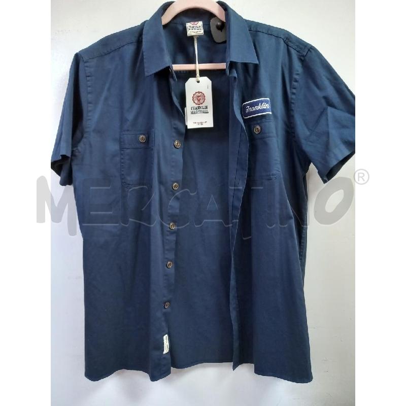 CAMICIA U FRANKLYN MARSHALL BLU  | Mercatino dell'Usato Roma porta di roma 1