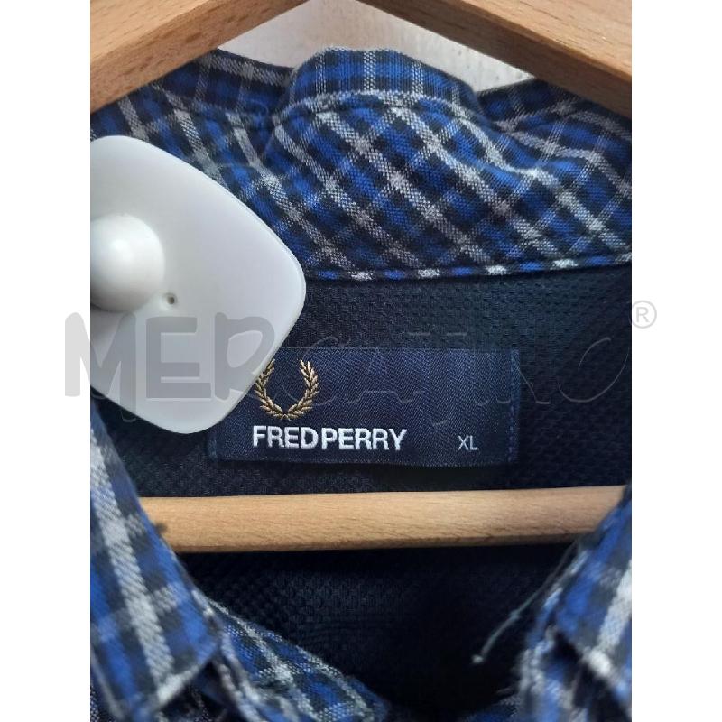 CAMICIA U FRED PPERY BLU TARTAN GRIGIO | Mercatino dell'Usato Roma porta di roma 2
