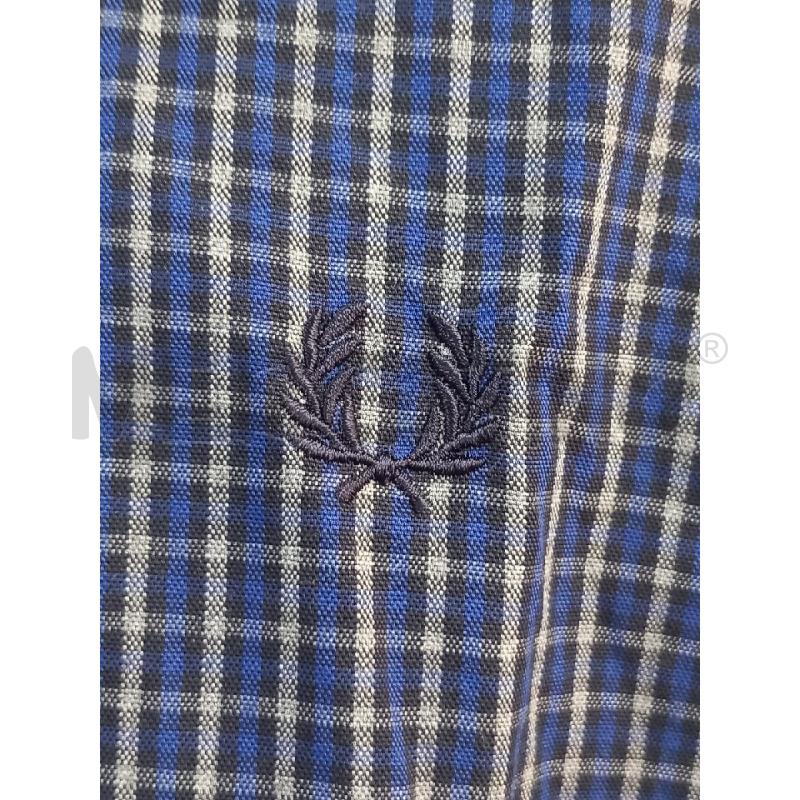 CAMICIA U FRED PPERY BLU TARTAN GRIGIO | Mercatino dell'Usato Roma porta di roma 3