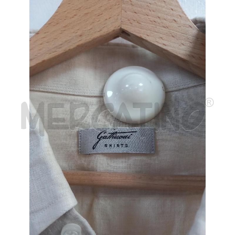 CAMICIA U GATTINONI SHIRTS BEIGE LINO | Mercatino dell'Usato Roma porta di roma 2