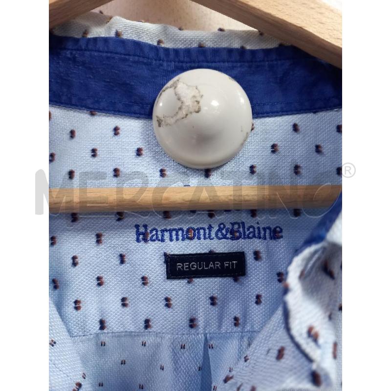 CAMICIA U HARMONT&BLAINE AZZ PUNTINI | Mercatino dell'Usato Roma porta di roma 2