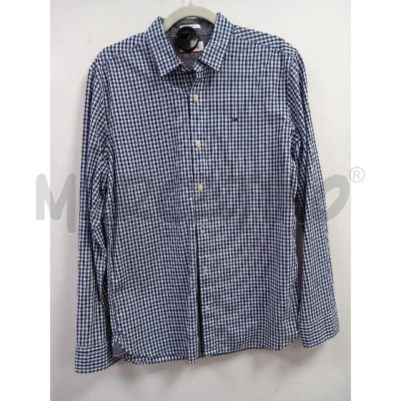 CAMICIA U HILFIGER DENIM BLU QUADRI | Mercatino dell'Usato Roma porta di roma 1