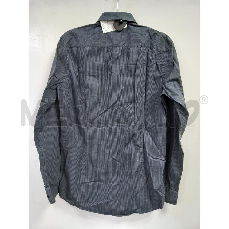 CAMICIA U HUGO BOSS BLU QUADRI NERO | Mercatino dell'Usato Roma porta di roma 4