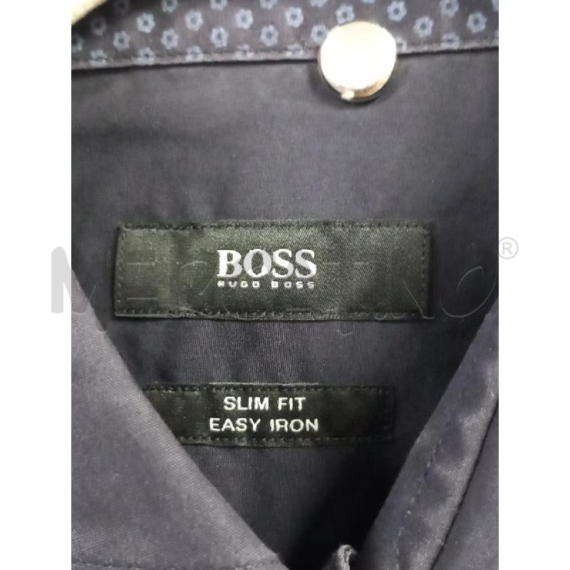 CAMICIA U HUGO BOSS BLU SLIM FIT | Mercatino dell'Usato Roma porta di roma 2