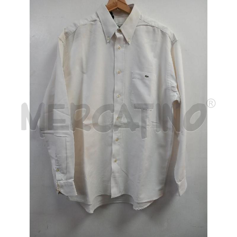 CAMICIA U LACOSTE BIANCO | Mercatino dell'Usato Roma porta di roma 1