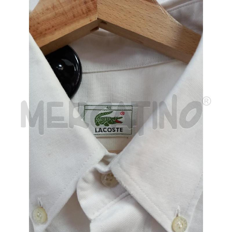 CAMICIA U LACOSTE BIANCO | Mercatino dell'Usato Roma porta di roma 2