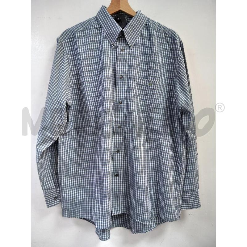 CAMICIA U LACOSTE BLU TARTAN BEIGE | Mercatino dell'Usato Roma porta di roma 1