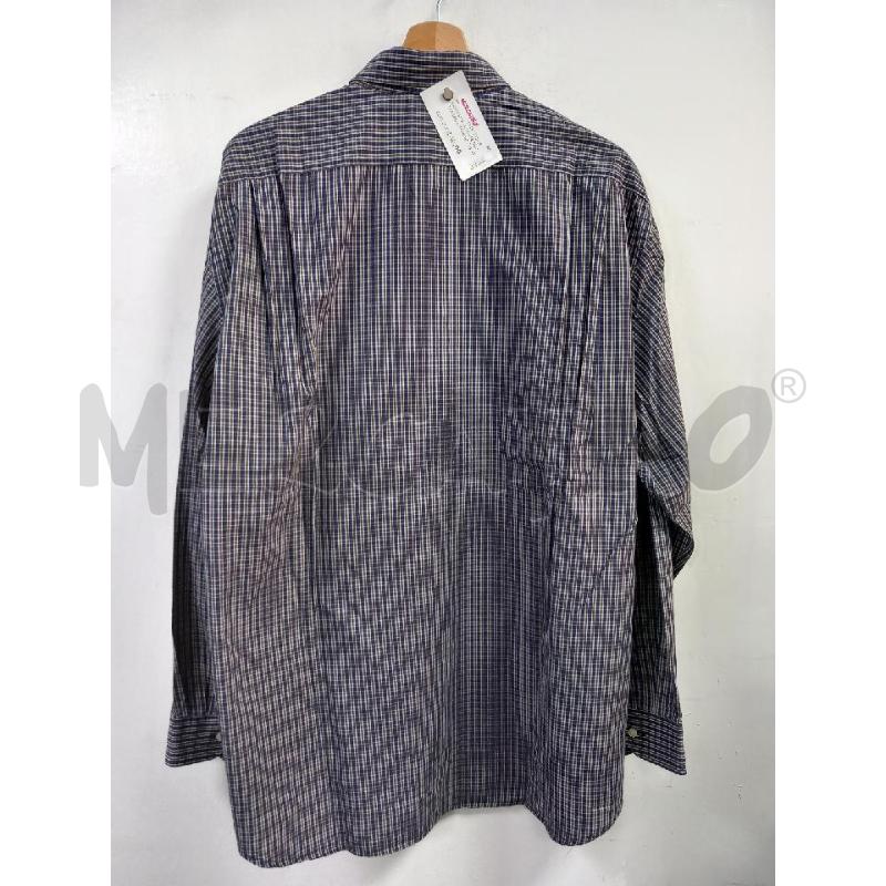 CAMICIA U LACOSTE BLU TARTAN MARRONE | Mercatino dell'Usato Roma porta di roma 3