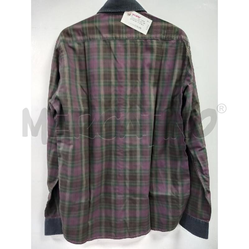 CAMICIA U MASON'S VERDE TARTAN VIOLA | Mercatino dell'Usato Roma porta di roma 2