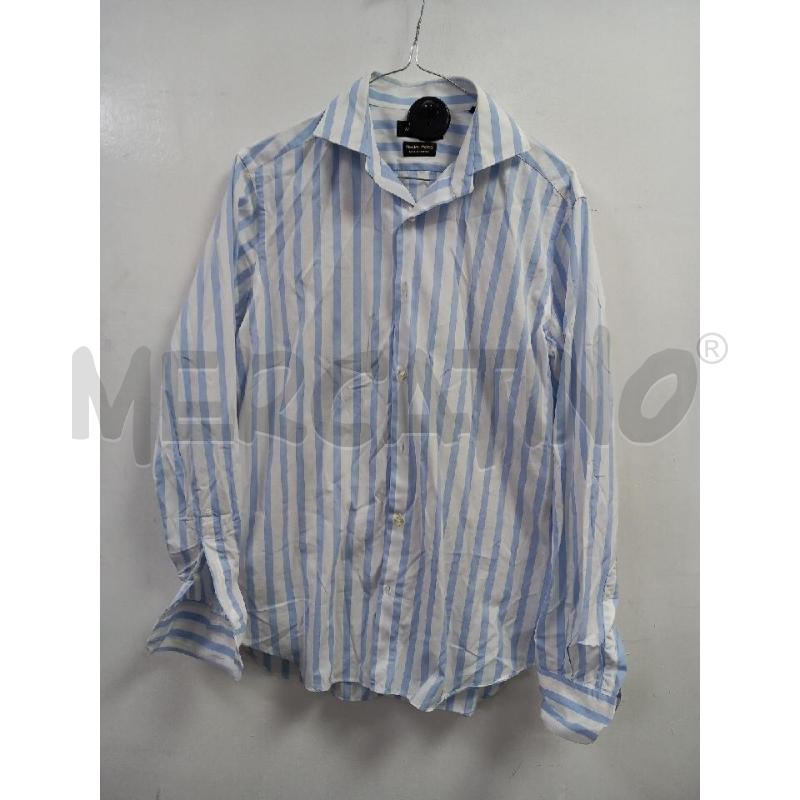 CAMICIA U MASSIMO DUTTI BIANCO RIGHE BLU | Mercatino dell'Usato Roma porta di roma 1