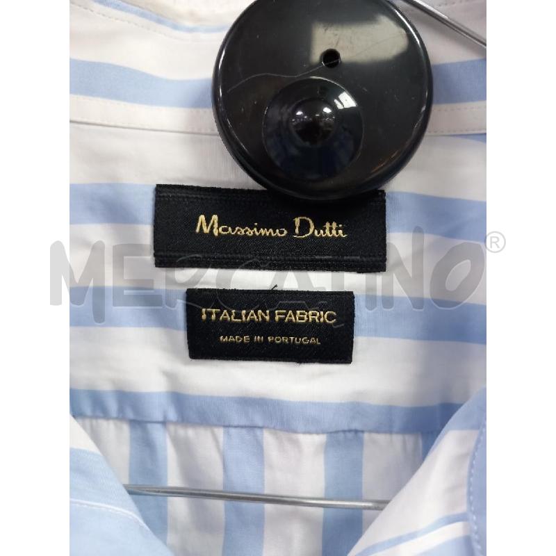 CAMICIA U MASSIMO DUTTI BIANCO RIGHE BLU | Mercatino dell'Usato Roma porta di roma 2