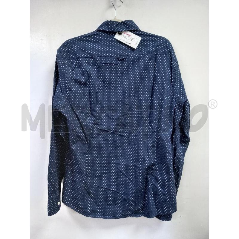 CAMICIA U MASSIMO DUTTI BLU POIS CELESTE | Mercatino dell'Usato Roma porta di roma 3
