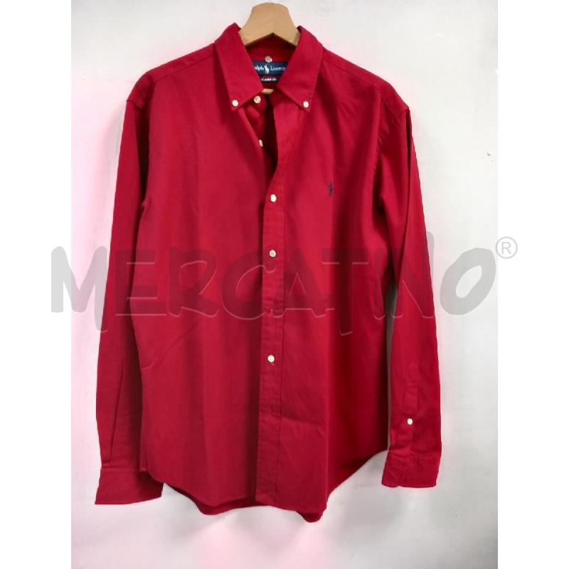 CAMICIA U RALPH LAUREN ROSSO COTONE MISTO SETA | Mercatino dell'Usato Roma porta di roma 1