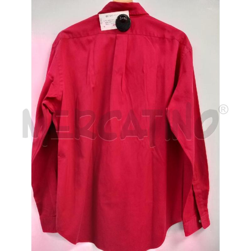 CAMICIA U RALPH LAUREN ROSSO COTONE MISTO SETA | Mercatino dell'Usato Roma porta di roma 2
